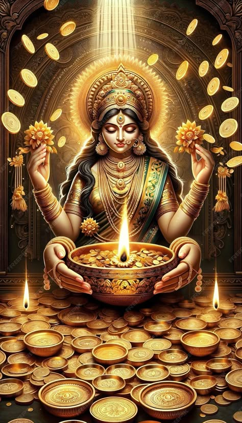 Kubera Lakshmi Images, Kubera God, Mahalakshmi Goddesses Hd Wallpaper, Lord Venkateswara Images Full Hd Wallpaper, Lakshmi Photos, Maa Laxmi, Maa Lakshmi, Peaceful Music, Indian Goddess Kali