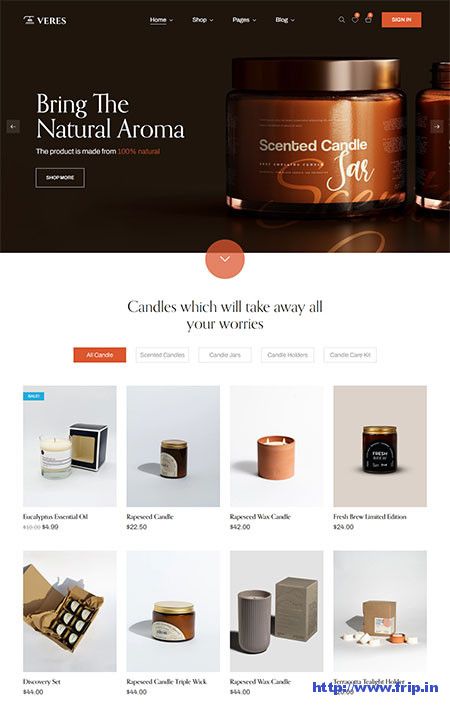 Candle Website Ideas, Candles Website Design, Candle Website Design Inspiration, Candles Marketing, Candle Website Design, Candles Branding, Candle Website, Coffee Site, Modern Jewelry Store