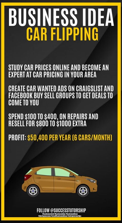 Flipping Cars For Profit, Flipping Cars, Car Flipping, Side Hustles From Home, Car Selling, Side Hustle Ideas At Home, Business Connections, Home Side Hustle, Wanted Ads