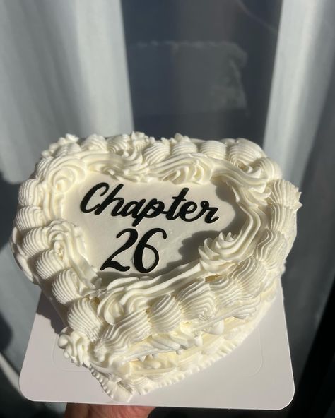 To Order Click on the “Contact” button below my bio Chapter 26 Unlocked Thank you Sisanda for choosing me to add sweetness to your birthday celebration Cake Specs Size : 5” Flavour : Vanilla Type : Heart Cake 26 Cake, 26 Birthday Cake, 26 Birthday, Teen Cakes, Choosing Me, 26th Birthday, Celebration Cake, Heart Cake, Celebration Cakes