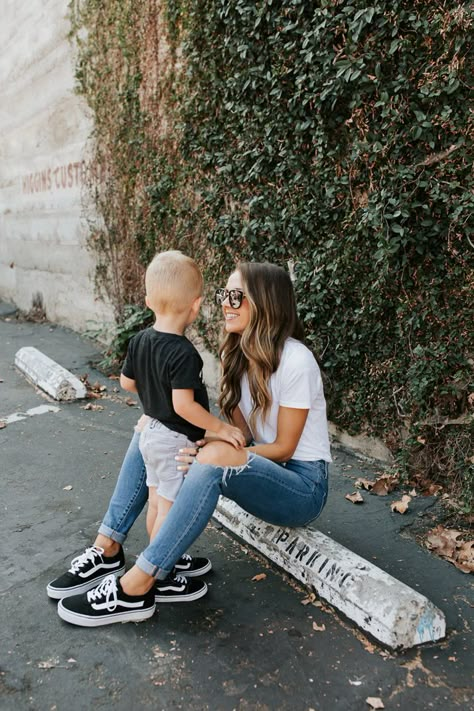 matching mommy and me vans from rack room shoes | merricksart.com #ad #iAmRackRoom Casual Mom And Son Photos, Mom And Baby Boy Matching Shoes, Matching Shoes Family Photos, Mom Vans Outfit, Mom And Son Matching Shoes, Mom And Son Photo Outfit Ideas, Mom Pictures Aesthetic, Sports Mom Aesthetic, Mom And Son Outfits For Pictures