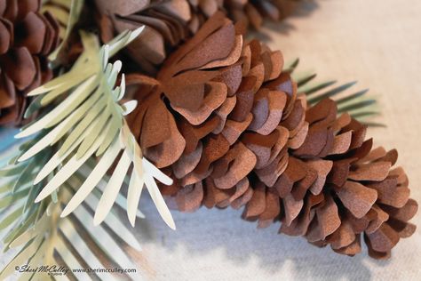 Giant Cardboard Pinecones, Giant Paper Pinecones, Diy Paper Pinecones, Paper Pinecones Diy, Cardboard Pinecone, Paper Pine Cones, Paper Pinecones, Hall Themes, Print Development