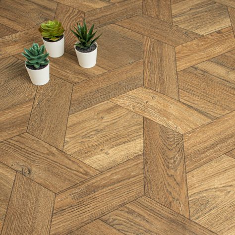 Get a wonderful wood effect with this Cornwall 642M Hightex Wood Vinyl Flooring and its interlocking wood pattern. Create a natural look with this vinyl’s rich brown tones and detailed wood effect. This wood style vinyl has a stunning hexagonal parquet design that uses 16.6cm x 100cm plank pattern. The realistic wood effect has a detailed grain design and a matt finish with an R10 slip resistance rating. You can cut this sheet vinyl down to fit your room exactly making it easier to fit than real Wood Vinyl Flooring, Wood Floor Pattern, Tarkett Vinyl Flooring, Parquet Design, Vinyl Flooring Kitchen, Sheet Vinyl Flooring, Grain Design, Wood Parquet, Wood Laminate Flooring