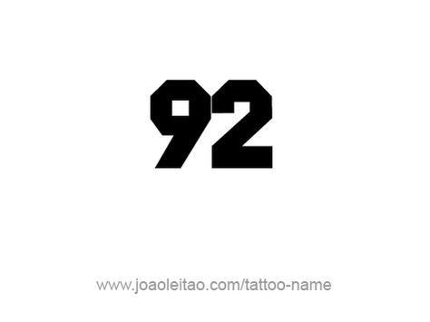 Ninety Two-92 Number Tattoo Designs - Page 4 of 4 - Tattoos with Names Best Tattoo Fonts, Tattoos With Names, Number Tattoos, Number Tattoo, Tattoo Script, Name Tattoos, Tattoo Placement, Name Design, Couple Tattoos