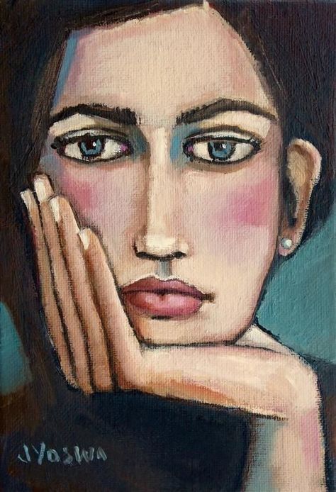 Jennifer Yoswa, Soyut Sanat Tabloları, Painting People, 수채화 그림, Contemporary Abstract Art, Abstract Faces, Abstract Portrait, Abstract Paintings, Face Art