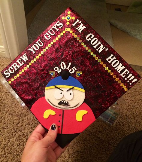 Cars Graduation Cap, Grad Cap Art, Funny Graduation Cap Decoration, Funny Grad Cap Ideas, Grad Cap Ideas, Funny Graduation Caps, Creative Graduation Caps, College Grad Cap Ideas, Grad Cap Decorated