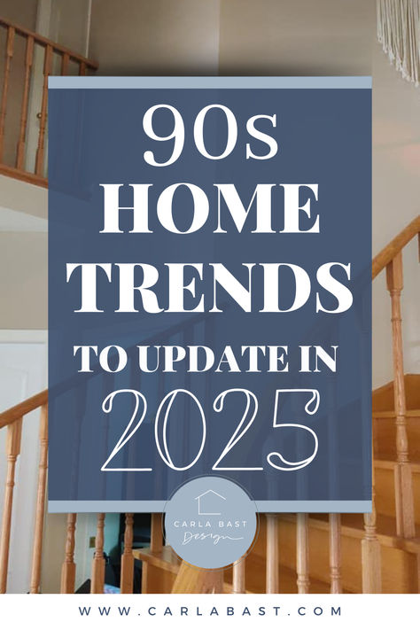 90s Decor Trends to Update in 2025 90s California House, Update Home Decor, Honey Oak Living Room Decor, 2000 Home Decor, Early 2000s Home Update, Updating 1990s House, Modern Decor With Color, Modern Home Remodeling Ideas, 90s Home Makeover