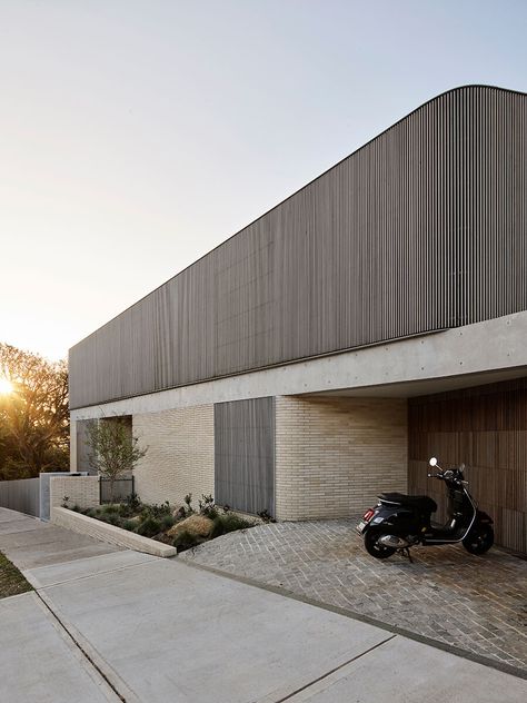 Black Vespa Home – where style meets substance | Habitus Living Black Vespa, Architecture Set, Solid Brick, Timeless Home, Internal Courtyard, The Local Project, Natural Ventilation, Architect House, Private Patio