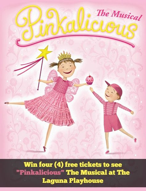 Giveaway: 4 Free Tickets To "Pinkalicious" The Musical in Laguna Beach, CA ends 11/1/14 Pinkalicious Costume, Free Tickets, Kids Theater, Theater Tickets, Pink Cupcakes, Kids Events, Fort Collins, Holiday Activities, Laguna Beach