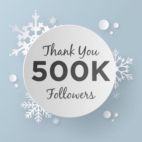 Thank you 500k followers design template... | Premium Vector #Freepik #vector #background 500 Followers Thank You Instagram, 500 Followers Thank You, Instagram Goals Followers, 500k Followers Instagram, 500k Followers, Instagram Likes And Followers, Joker Wallpaper, Instagram Goals, Photo Album Design