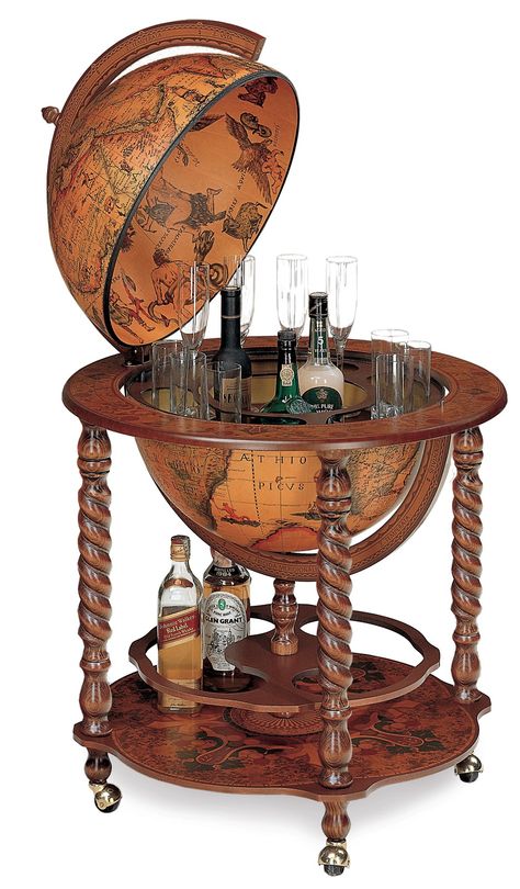 Globe Drinks Cabinet, Globe Bar, Antique Bar, Man Room, World Globe, Man Cave Bar, Drinks Cabinet, Bar Cabinet, Front Room