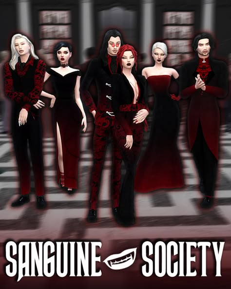 Sanguine Society Collection | Ellone Andreea on Patreon Sims 4 Deadly Vampires Mod, Ts4 Goth Cc Patreon, Maxis Match Vampire Cc, Sims 4 Good Omens, Sims 4 Villain Cc, Sims 4 Gothic Cc Patreon, Sims 4 Vampire Hair Cc, Vampire Cc Sims 4 Maxis Match, Sims 4 Coffin Cc