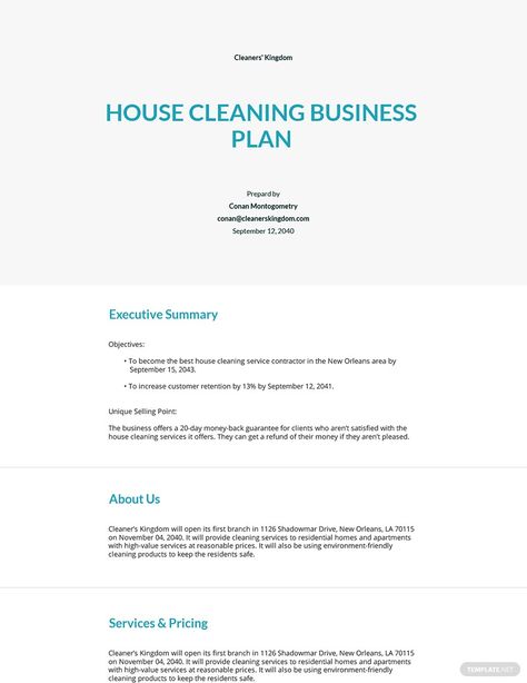 Business Plan For Cleaning Service, Cleaning Business Plan Template Free, Cleaning Business Plan Template, House Cleaning Business Pricing, Cleaning Business Plan, Cleaning Buisness, Starting A Cleaning Business, Cleaning Prices, House Cleaning Business