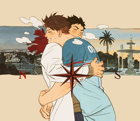 Iwaoi Wallpaper, Iwaizumi Hajime, Haruichi Furudate, Oikawa Tooru, Haikyuu Wallpaper, Haikyuu Ships, Haikyuu Fanart, Kawaii Cat, Sports Anime