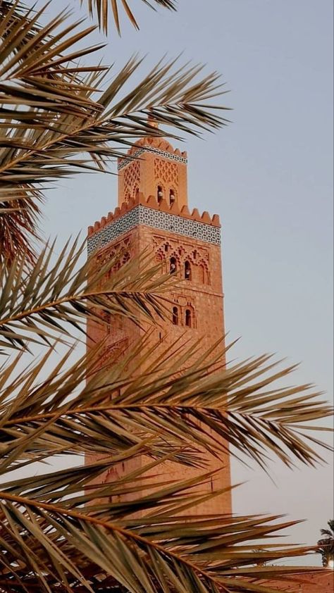 Morroco Mosque, Morocco Aesthetic Wallpaper, Mosque Morocco, Morroco Aesthetic, Moroccan Mosque, Morocco Wallpaper, Koutoubia Mosque, Morocco Photography, Moroccan Houses