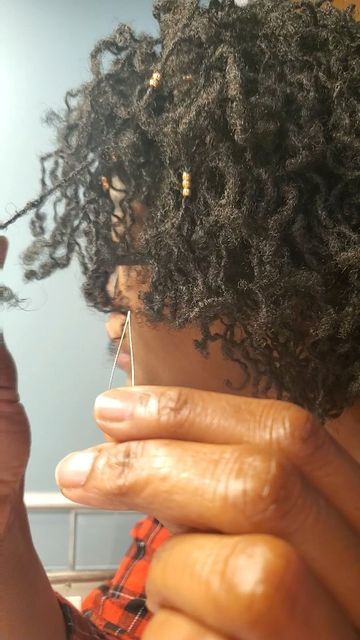 Lena's Lovely Locs on Instagram: "How to Install Loc Jewelry using Seed Beads. . . . . . . #sisterlocks #sisterlockstyles #microlocs #microlocstyles #sisterlocksjourney #locstyle #locs #locstylesforwomen #microlocsjourney #locbae #sisterlocksupdate #curlylocs #locjourney #loccommunity #womenwithlocs #locnation #sisterlock #microloc #prettywomenwithlocs #womenwithlocs #loclove #sisterlocklove #microloclove #sisterlock #loclady #locupdate #sisterlockscost #sisterlocksmaintenance #locjewelry" Sister Locs With Beads, Micro Locs With Beads, Microloc Hair Jewelry, Beads On Sisterlocks, Microlocs With Beads, Microloc Jewelry, Sisterlocks Journey, Micro Locs, Sister Locs