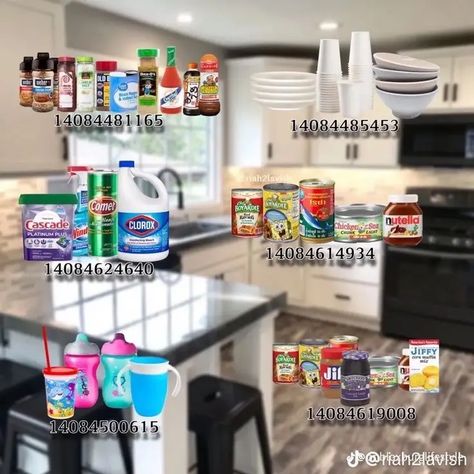 Club Roblox Kitchen Decals, Bloxburg Codes For Kitchen, What Rooms Do You Need In A House, Bloxburg Walls Idea Outside, Drinks Bloxburg Codes, Washer And Dryer Decals Bloxburg, Bloxburg House Decals Kitchen, Bloxburg Kitchen Ideas 4x4, Seasoning Decals Bloxburg