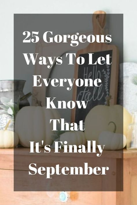 25 gorgeous ways to decorate our homes for fall. Who isn't excited? #diy #fall #autumn #falldecor #diyfall #diydecor #falldecor How To Decorate For September, How To Decorate For Fall, Elegant Fall, Fall Decor Diy, Fall Diy, Everyone Knows, Diy Inspiration, Fall Autumn, Falling In Love