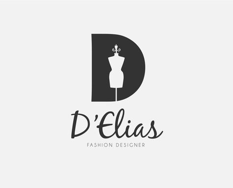 Fashion Designer Logo Design, Closet Logo Design Ideas, Fashion Design Logo Ideas Creative, Fashion Logos Ideas, Fashion Logo Design Clothes Shops, Clothing Logo Design Creative, Dress Logo Design Ideas, Logo For Fashion Designer, Outfit Logo Design