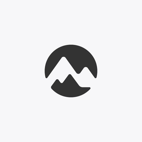 Mountain Range by Dalius Stuoka @stuoka CLICK THE LINK IN OUR BIO FOR MORE COOL 'MOUNTAIN' LOGOS  by logoinspirations Mountain Logo Ideas, Wm Logo, Hotel Logo Design, St Logo, Tenda Camping, Outdoor Logos, Mountain Logo, Inspiration Logo Design, Startup Logo