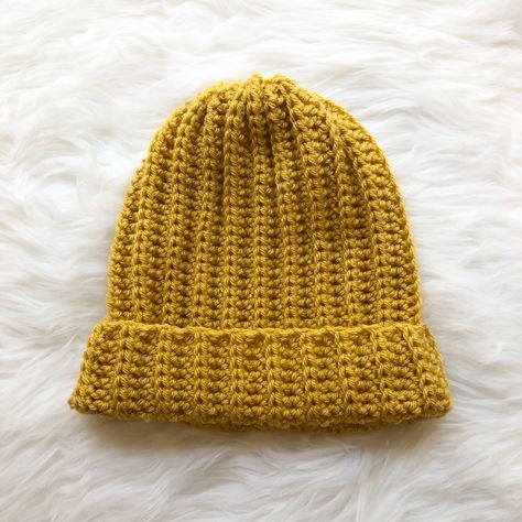 Crochet Cozy Ribbed Beanie – FREE CROCHET PATTERN — Craftorator Crochet A Beanie, Beanie Free Crochet Pattern, Beanie Pattern Free, Crochet Beanie Pattern Free, Crochet Adult Hat, Ribbed Crochet, Simply Crochet, Hat Patterns Free, Crochet Cozy