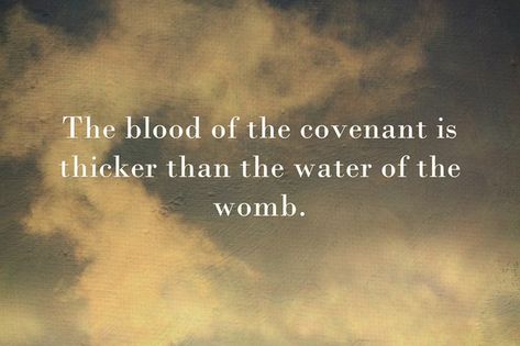 The blood of the covenant is thicker than the water of the womb. Free Motivational Quotes, Staying Strong, Irish Quotes, Lets Do It, Meaningful Words, One Life, The Covenant, Famous Quotes, Be Yourself Quotes