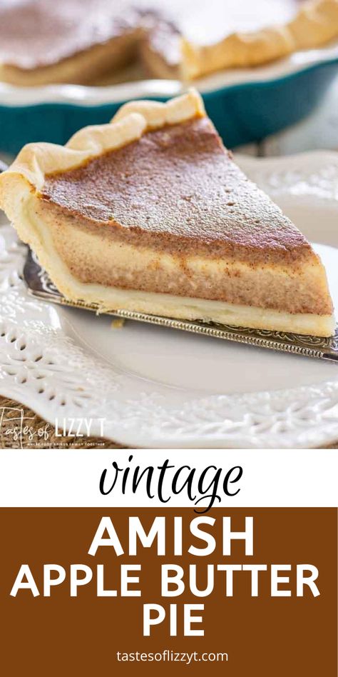 Apple Butter Custard Pie, Recipes From The 1900s, Apple Amber Pie, Apple Butter Pie Southern Living, Apple Pie Custard, Apple Pie Butter, Apple Butter Ingredient Recipes, Apple Butter Apple Pie, Cinnamon Sugar Apple Butter Pie