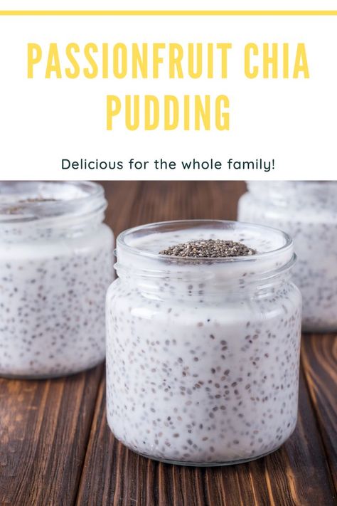 Passionfruit chia pudding is a fun family loved snack, that is full of fibre and nutritious. Fruit Chia Pudding Recipes, Fruit Chia Seed Pudding, Passion Fruit Chia Seed Pudding, Apple Turkey Recipes, Chia Seed Pudding First Watch, Chia Seed Pudding Vegan Breakfast Recipes, Easy Breakfast Smoothies, Real Food Snacks, Healthy Breakfast Recipes Easy