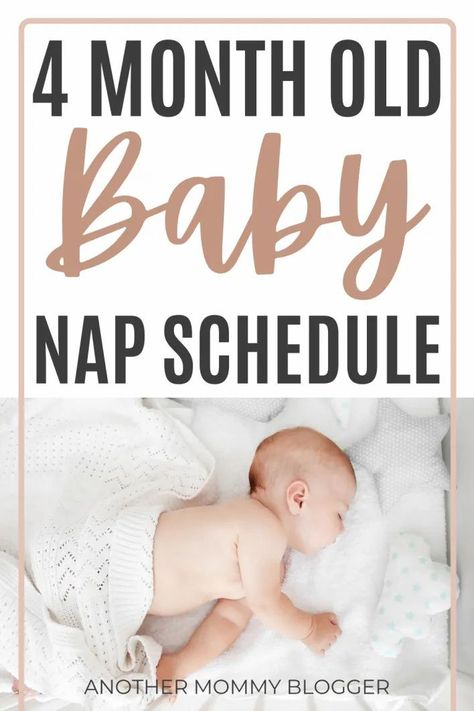 This is a sample nap schedule for a 4 month old baby. #babysleeptips Schedule For 4 Month Old Baby, 4 Month Old Baby Schedule, 4 Month Old Nap Schedule, Nap Schedule For 3 Month Old, 4 Month Nap Schedule, 12 Month Nap Schedule, Nap Schedule 4 Months, 4 Month Old Schedule, Sample 3 Month Old Schedule