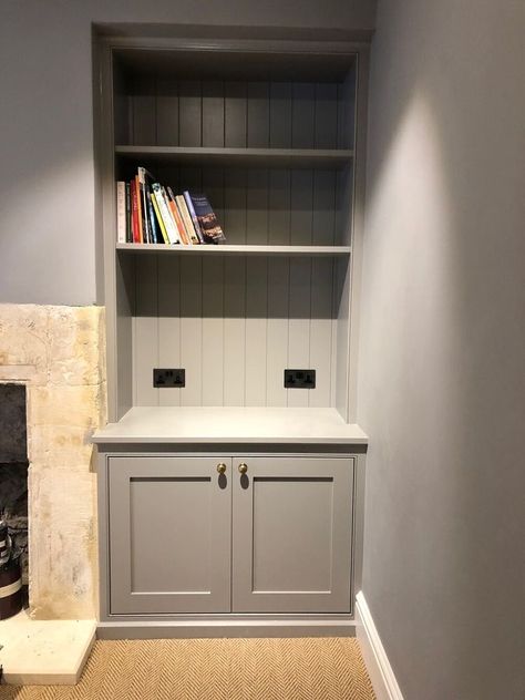 Room Cupboard Ideas, Living Room Cupboard Ideas, Built In Cupboards Living Room, Kitchen Alcove, Alcove Storage Living Room, Alcove Bookshelves, Built In Bookshelf, Bespoke Carpentry, Alcove Ideas Living Room