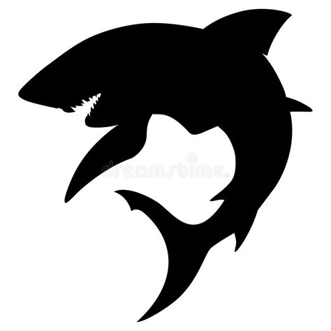 Shark Silhouette. Vector illustration of a shark , #SPONSORED, #Silhouette, #Shark, #Vector, #shark, #illustration #ad Shark Stencil, Silhouette Tattoo, Airbrush Shirts, Shark Illustration, Shark Silhouette, Shark Drawing, Butterfly Stencil, Shark Logo, Silhouette Tattoos