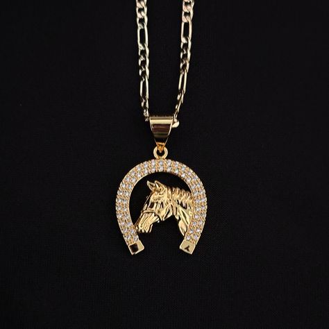 Gold plated horse necklace ✨ $15 Keychain Necklace, Horse Necklace, Anchor Necklace, Horses Pendant, Figaro Chain, Classy Jewelry, Gold Plated Bracelets, Evil Eye Necklace, Evil Eye Bracelet