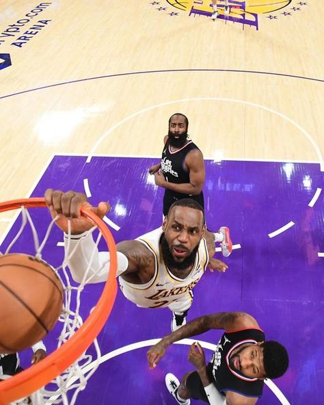 Lebron Dunking, Bleacher Report, James Harden, January 7, Bleachers, Nba Players, King James, Los Angeles Lakers, Lebron James