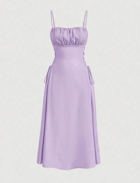 Purple Dress Prom, Purple Prom Dress Long, Long Purple Dress, Prom Dress Purple, Purple Prom Dress, Cami Dress, Purple Dress, Lace Up, Purple