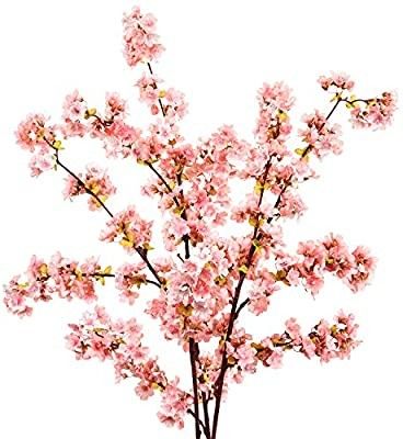 Beach Theme Decorations, Cherry Blossom Decor, Artificial Cherry Blossom Tree, Flower Table Decorations, Vase With Branches, Tree Stem, Fake Flower Arrangements, Cherry Blossom Petals, Ginger Flower