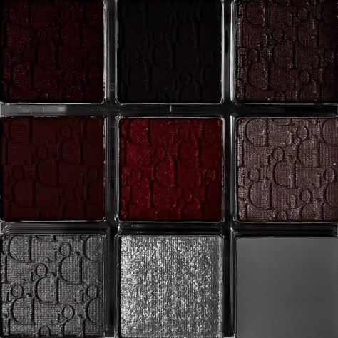 need me a dior pallette 🫠 Dark High Fashion Aesthetic, Dark Red Eyeshadow Palette, Dark Makeup Palette, Dark Red And Grey Aesthetic, Dark Red Vibes Aesthetic, Grey Red Aesthetic, Red Eyeshadow Aesthetic, Grey And Red Aesthetic, Dark Red Palette