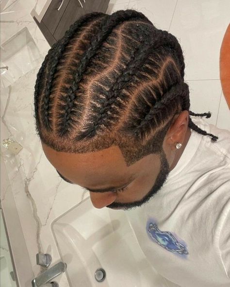 Braids For Men, Cornrow, Braids, For Men, Hair, White, Plaits