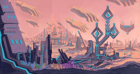 Homeworld by Twenty-seventh Homeworld Concept Art Steven Universe, Homeworld Steven Universe, Wallpapers Universe, Steven Universe Homeworld, Sketch Mouth, Gem Oc, Steven Universe Background, Steven Universe Stickers, Steven Universe Diamond