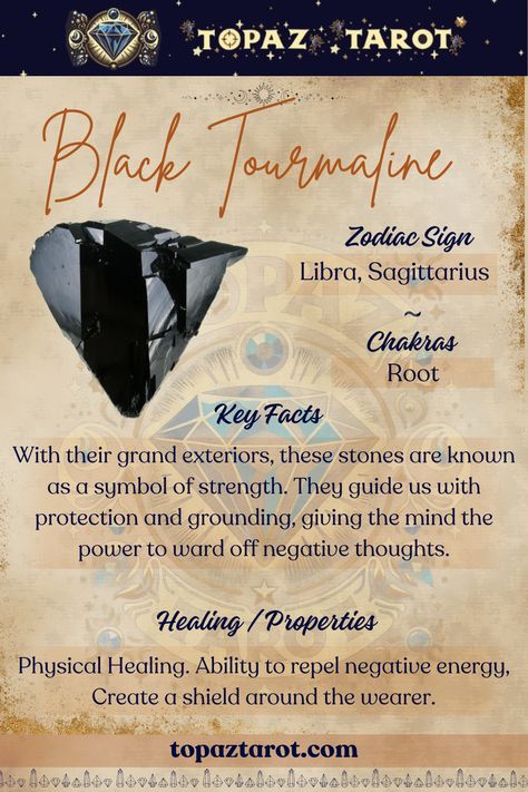 The Protective Shield! 
Black Tourmaline - a stone of purification, grounding and strength. Let its powerful energy block negativity and restore harmony, empowering you to navigate life with confidence and resilience.🖤🔮  #thetopaztarot #topaztarotcrystals #crystals #BlackTourmaline #BlackTourmalinecrystals  #CrystalHealing #CrystalLove #CrystalEnergy #blacktourmalineMagic Black Tourmaline Jewelry, Crystal Magick, Energy Blocks, Black Tourmaline Crystal, Cleanse Me, Powerful Energy, Symbols Of Strength, Crystal Therapy, Power Crystals