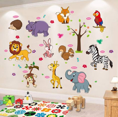 PRICES MAY VARY. Material: PVC. Environmental protection, self-adhesive, waterproof, removable, durable Size:57.1*18.5inch(145*47cm). 【Decoration】Modern art style design,the pattern design is based on animals seaweed , and bright colors make home life vivid and full of vitality. Easy to paste, and remove! You can operate without tools, you can use your creativity, inspiration, and ideas to design adifferent picture,Enjoy the fun of DIY Widely application: it is suitable for living room, bedroom, Modern Art Style, Baby Playroom, Modern Art Styles, Youth Decor, Animal Wall Decals, Kids Room Wall Decor, Tree Wall Decal, Baby Cartoon, Nature Wall