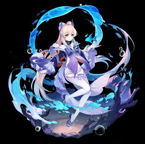 Genshin Impact Hydro Character Kokomi Splash Art, Watatsumi Island, Kokomi Genshin Impact, Sangonomiya Kokomi, Light Salmon, Splash Art, Just A Game, Character Sheet, Heaven's Official Blessing