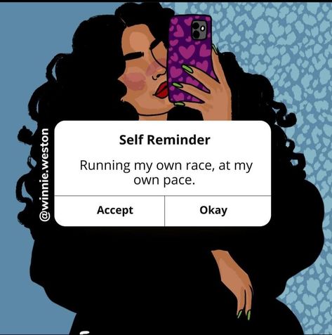 @WinnieWestonArt Heavy On The Self Love, Manifesting Vision Board, Train Like A Beast, African Textile, Positive Self Talk, Art Quote, Cute Cartoon Pictures, Self Reminder, Hopeless Romantic