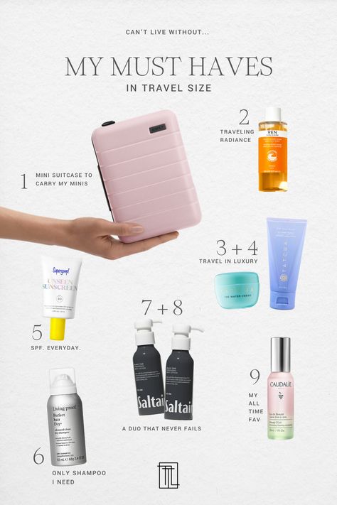 What To Pack As A Flight Attendant, Private Flight Attendant, Travel Size Skincare Products, In Flight Skincare, Flight Attendant Packing, Travel Size Skincare, Private Flight, Skincare Content, Private Flights