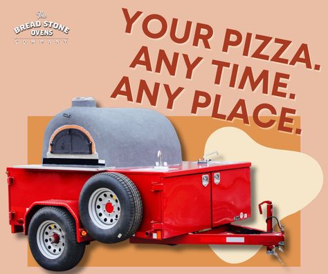 Take your pizza business anywhere you want to go with your very own wood fired pizza oven trailer. Order now to have it for the holiday catering season!  🔥 https://breadstoneovens.com/mobile-oven-trailers/  #woodfiredoven #foodtruck #woodfiredpizza #newyearsresolution #newyears #2024 #resolution #brickoven Porch For Trailer, Pizza Business, Holiday Catering, Brick Ovens, Stone Oven, Commercial Ovens, Bread Oven, Enclosed Trailers, Business Expansion