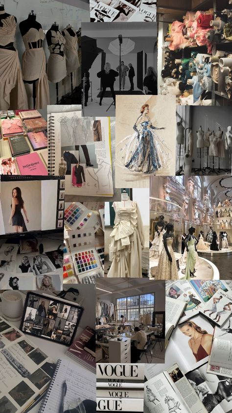 #fashion #style #sewing #art Manifesting Dream Life, Collage Desktop Wallpaper, Sketchbook Pages Inspiration, Own A Business, Business Girl, Fashion Career, Career Fashion, Fashion Collage, Sewing Art