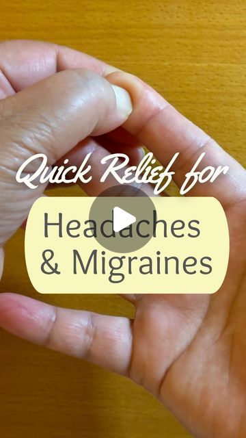 Bama Kim on Instagram: "Got a headache or migraine? Press and rub the tips of each finger firmly for 5 seconds while exhaling. Do this for all five fingers on both hands for couple of sets for quick relief! 💆‍♂️💆‍♀️   #HeadacheRelief #MigraineRelief #naturalhealing" Exercise For Migraines Headache Relief, Quick Headache Relief, Homemade Headache Remedies, Migraine Relief Instant Diy, Headache Relief Remedies, Migraine Relief Pressure Points, Remedies For Migraine Headaches, Headache Relief Pressure Points, Causes Of Migraine Headaches