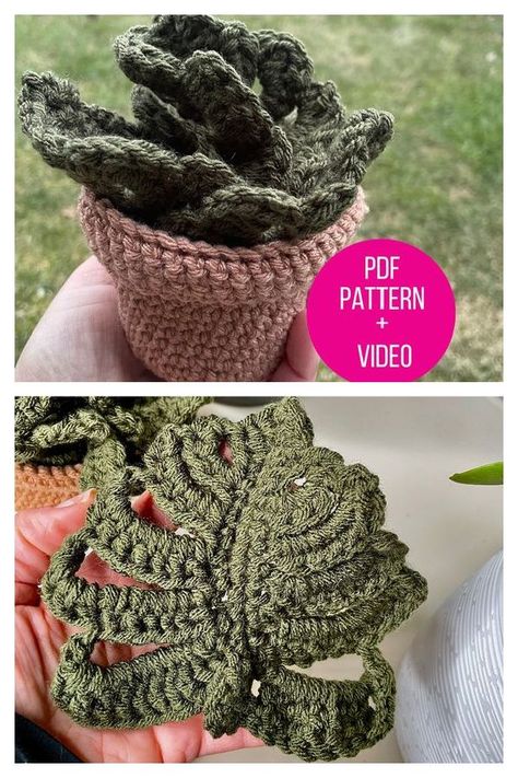 Monstera Leaf Free Crochet Patterns.#crochetcoaster #handmadecoaster #crochetlove #coasteraddict #crochetfun Crochet Monstera Leaf, Crochet Monstera, Pot Crochet, Leaf Coaster, Crochet Coaster Pattern, Cheese Plant, Crochet Plant, Crochet Leaves, Diy Magazine