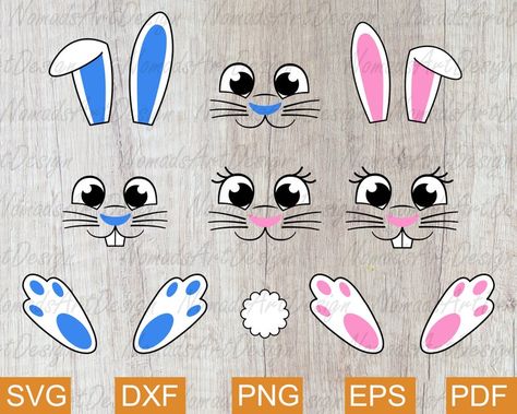 Bunny Face Svg Easter Bunny Svg Bunny Set Bunny Face Set | Etsy Bunny Monogram Svg, Bunny Face Svg, Bunny Names, Easter Bunny Svg, Butterflies Svg, Bunny Face, Bunny Svg, Boys Easter, File Image