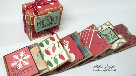 8th Day of Christmas | Mini Album with Cascading Pocket Pages – Helen Griffin 8th Day Of Christmas, 8 Days Of Christmas, Paper Bag Books, Christmas Mini Albums, Diy Mini Album, Spinner Card, Pocket Pages, Mini Photo Albums, Memory Album