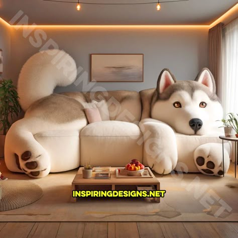 Weird Shaped Couch, Movie Sofa, Funky Sofa, Unique Bedroom Furniture, Love Couch, Round Couch, Giant Dog Beds, Funny Furniture, Crazy Furniture